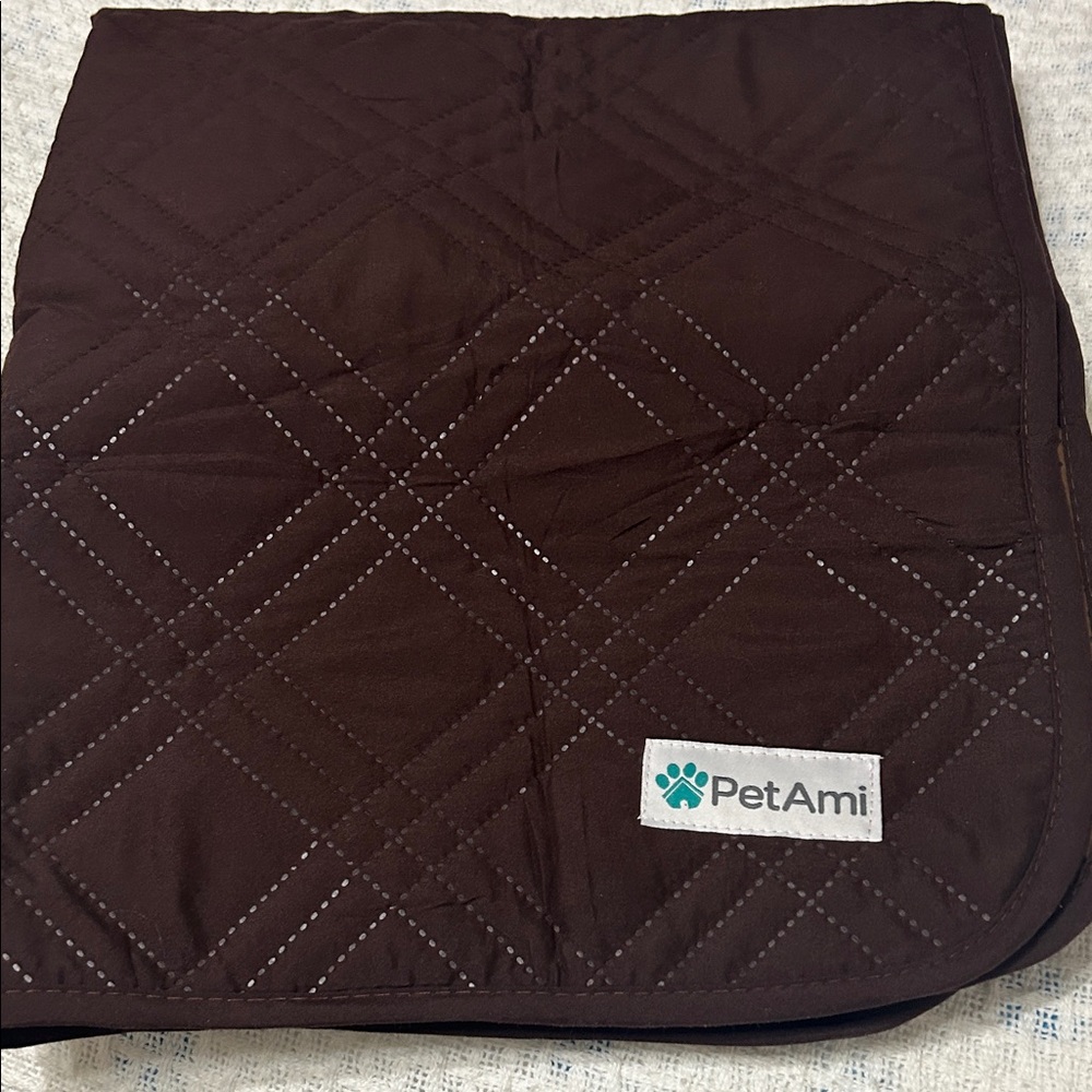 Chocolate Quilted Pet Blanket